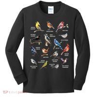 Bird Watching Bird Watcher Bird Lover Birder Birding Nerd Kids Long Sleeve Shirt thumb 0