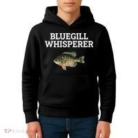 Bluegill Whisperer Bluegill Fishing Kids Hoodie thumb 4