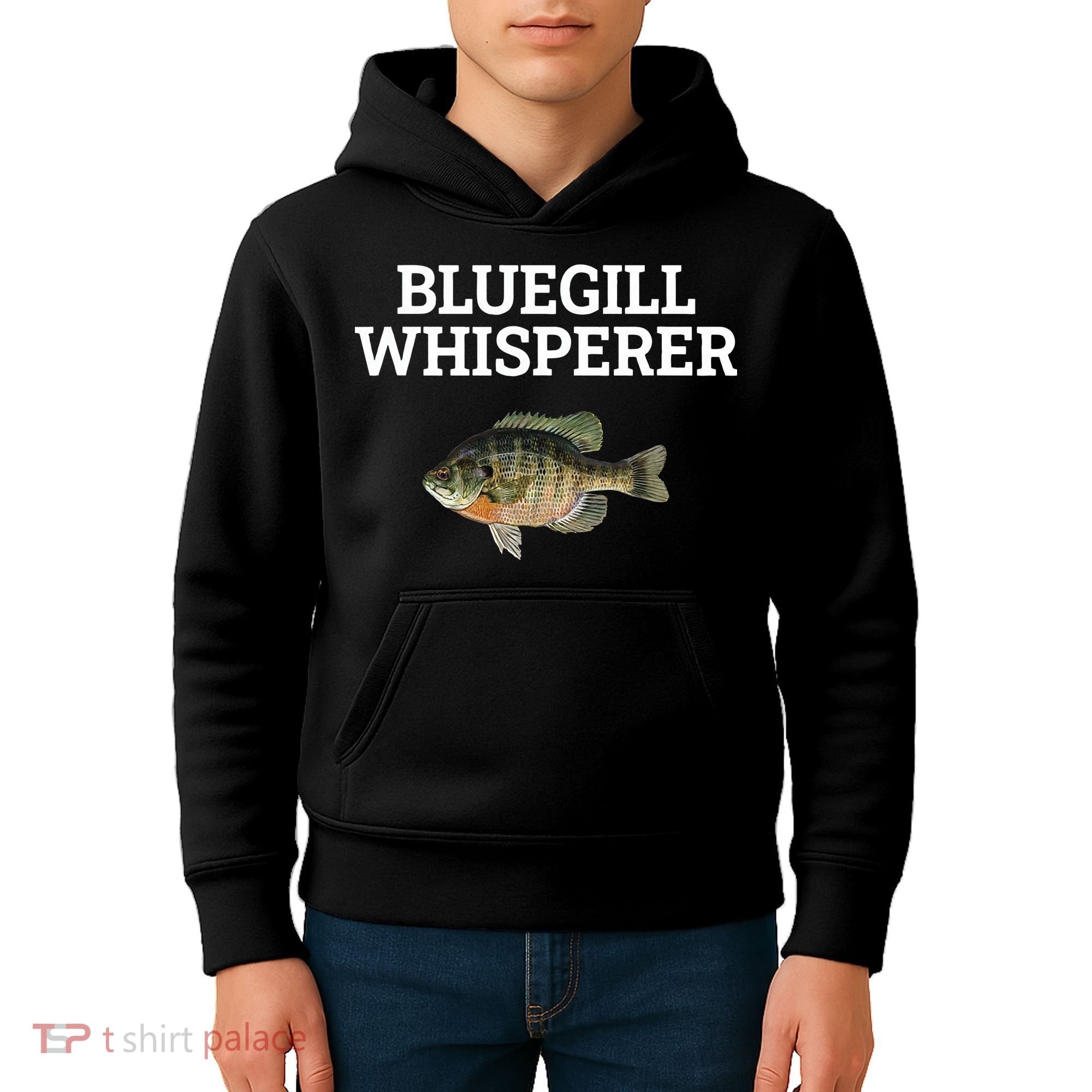 Bluegill Whisperer Bluegill Fishing Kids Hoodie