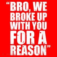 Bro We Broke Up With You For A Reason Santa Hat thumb 1