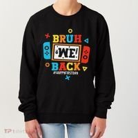 Bruh We Back To School Happy First Day Video Game Women's Sweatshirt thumb 0