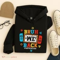 Bruh We Back To School Happy First Day Video Game Hoodie thumb 4