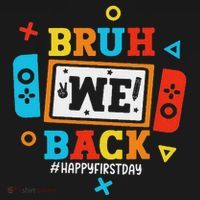 Bruh We Back To School Happy First Day Video Game Sweatshirt thumb 3