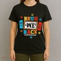 Bruh We Back To School Happy First Day Video Game T-Shirt thumb 4