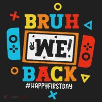 Bruh We Back To School Happy First Day Video Game Beanie thumb 2