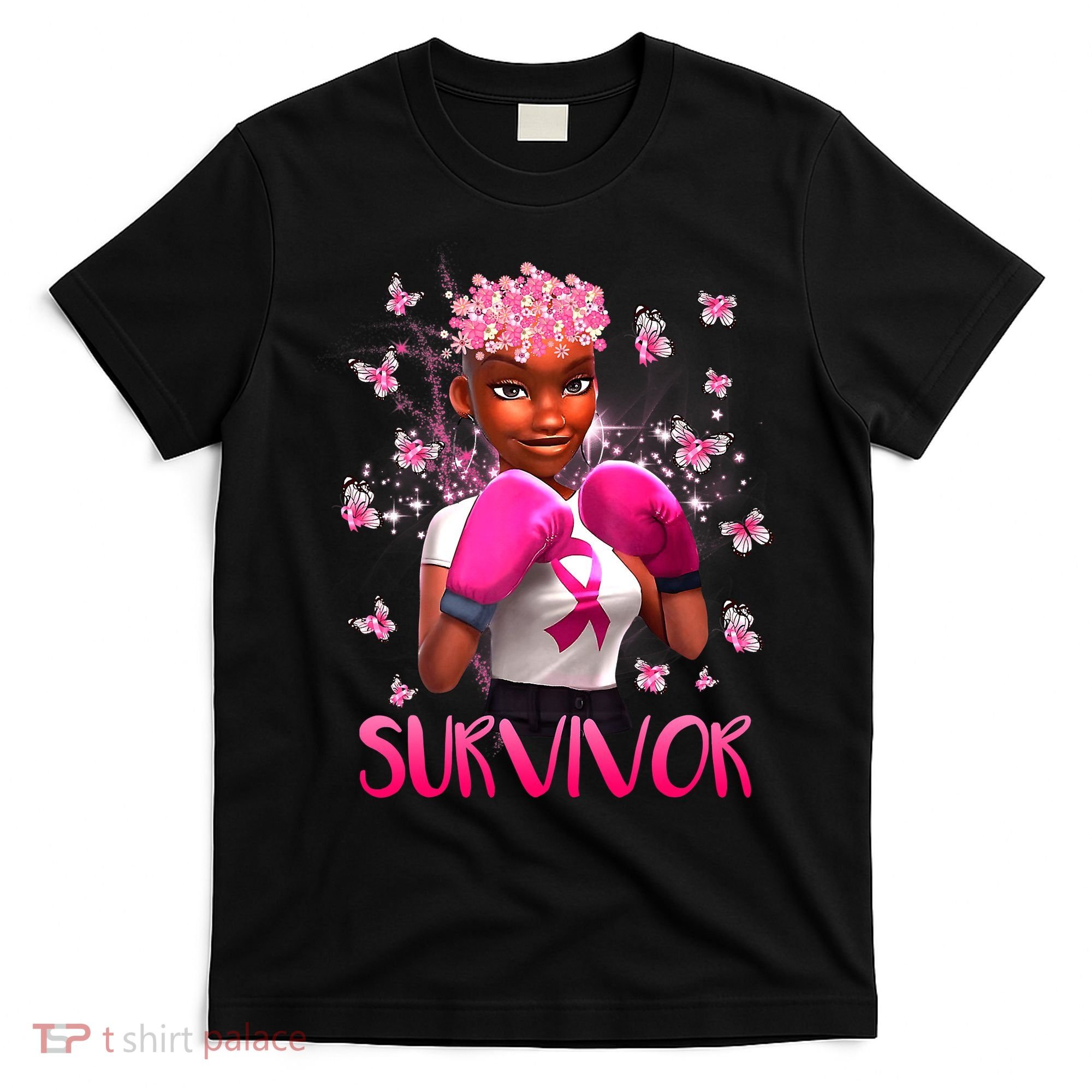 Black Women Breast Cancer Survivor Breast Cancer Awareness T-Shirt