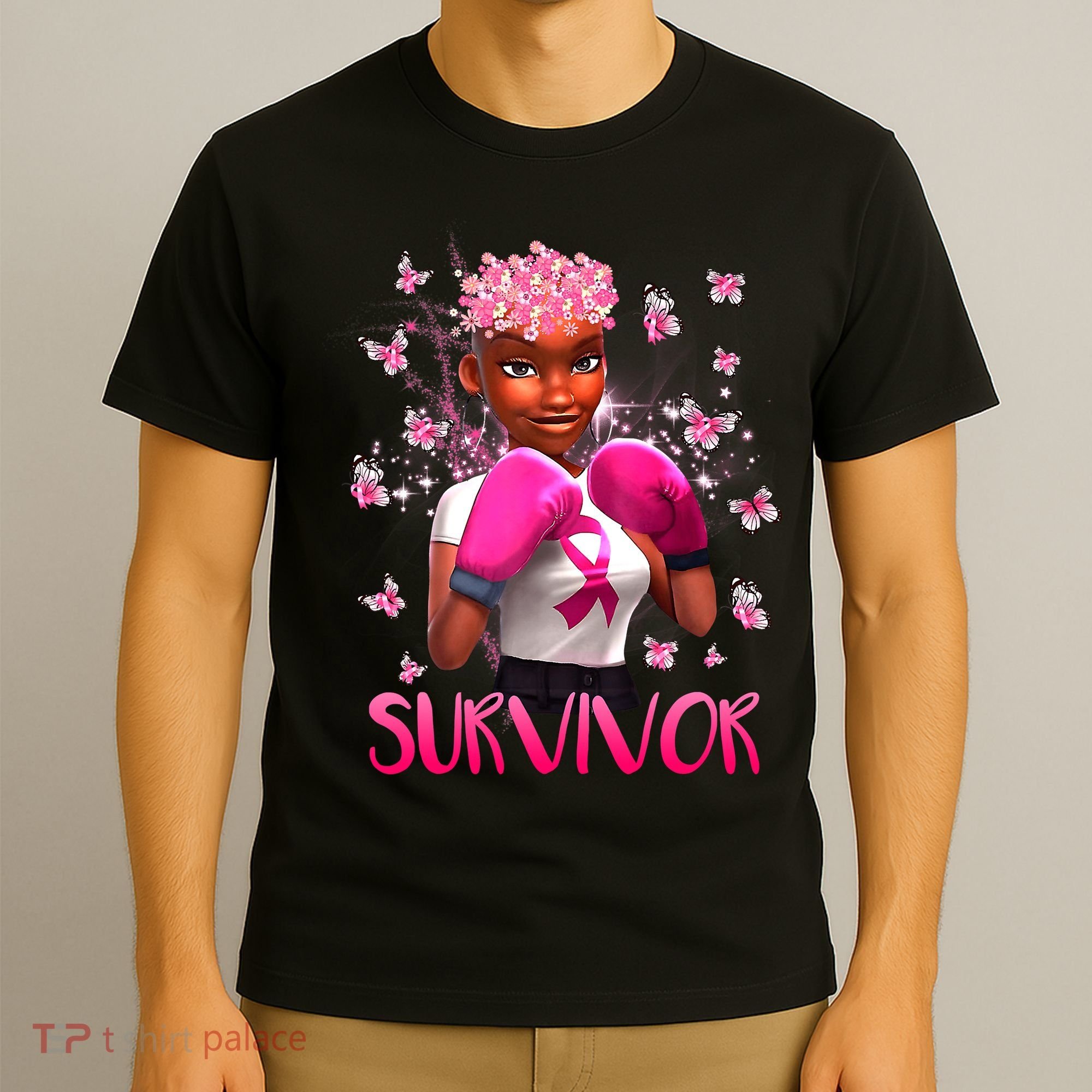 Black Women Breast Cancer Survivor Breast Cancer Awareness T-Shirt
