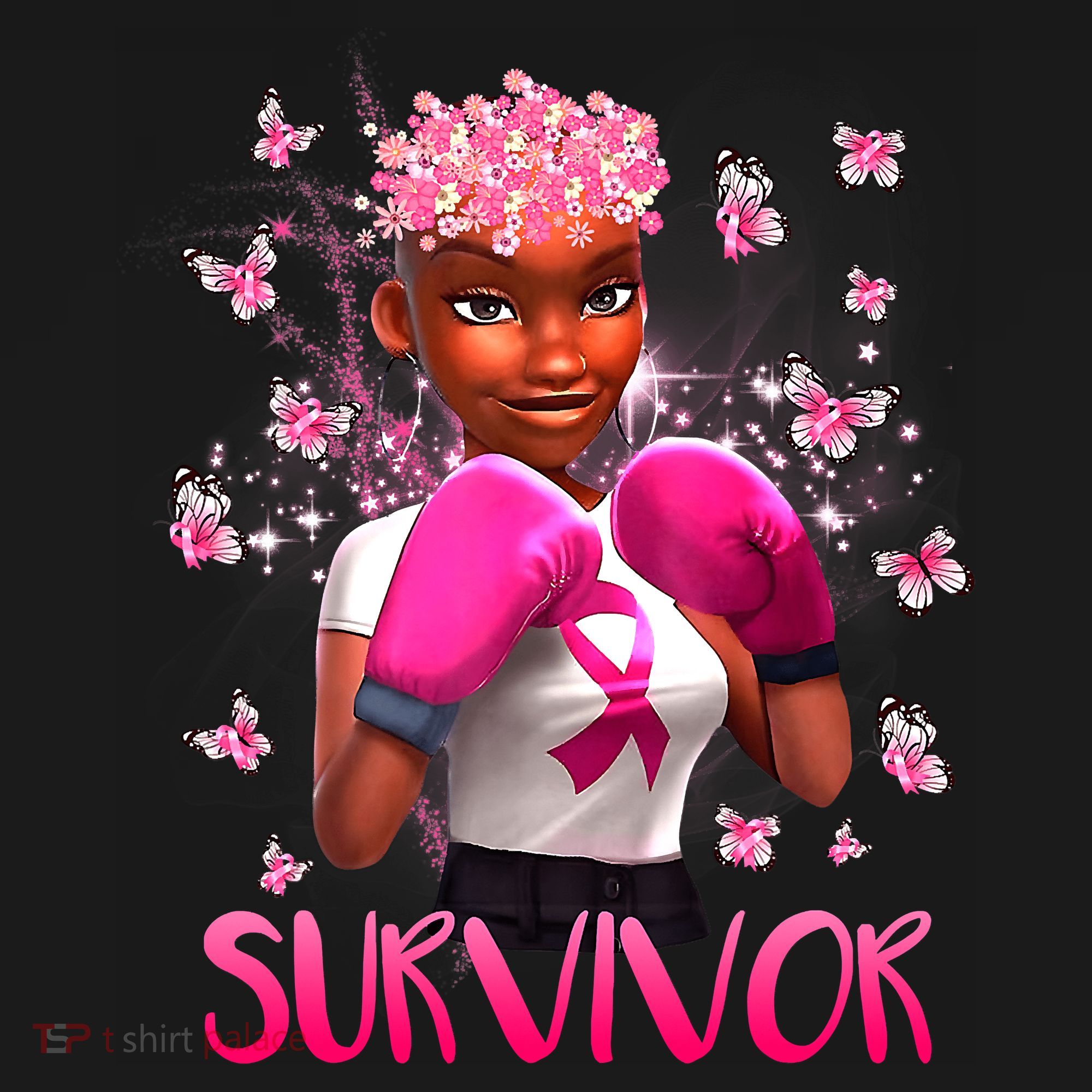 Black Women Breast Cancer Survivor Breast Cancer Awareness Women's Hoodie