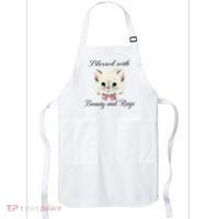 Blessed With Beauty And Rage Cute Lovely Cat Face Ribbon Apron thumb 0