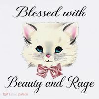 Blessed With Beauty And Rage Cute Lovely Cat Face Ribbon Visor thumb 3