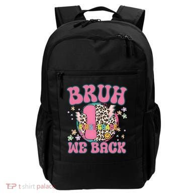 Bruh We Back First Grade Teacher Backpack