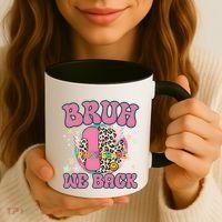 Bruh We Back First Grade Teacher Coffee Mug thumb 3