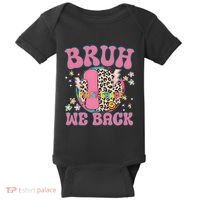 Bruh We Back First Grade Teacher Baby Bodysuit thumb 0