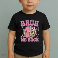 Bruh We Back First Grade Teacher Toddler T-Shirt thumb 2