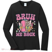 Bruh We Back First Grade Teacher Women's Long Sleeve Shirt thumb 0