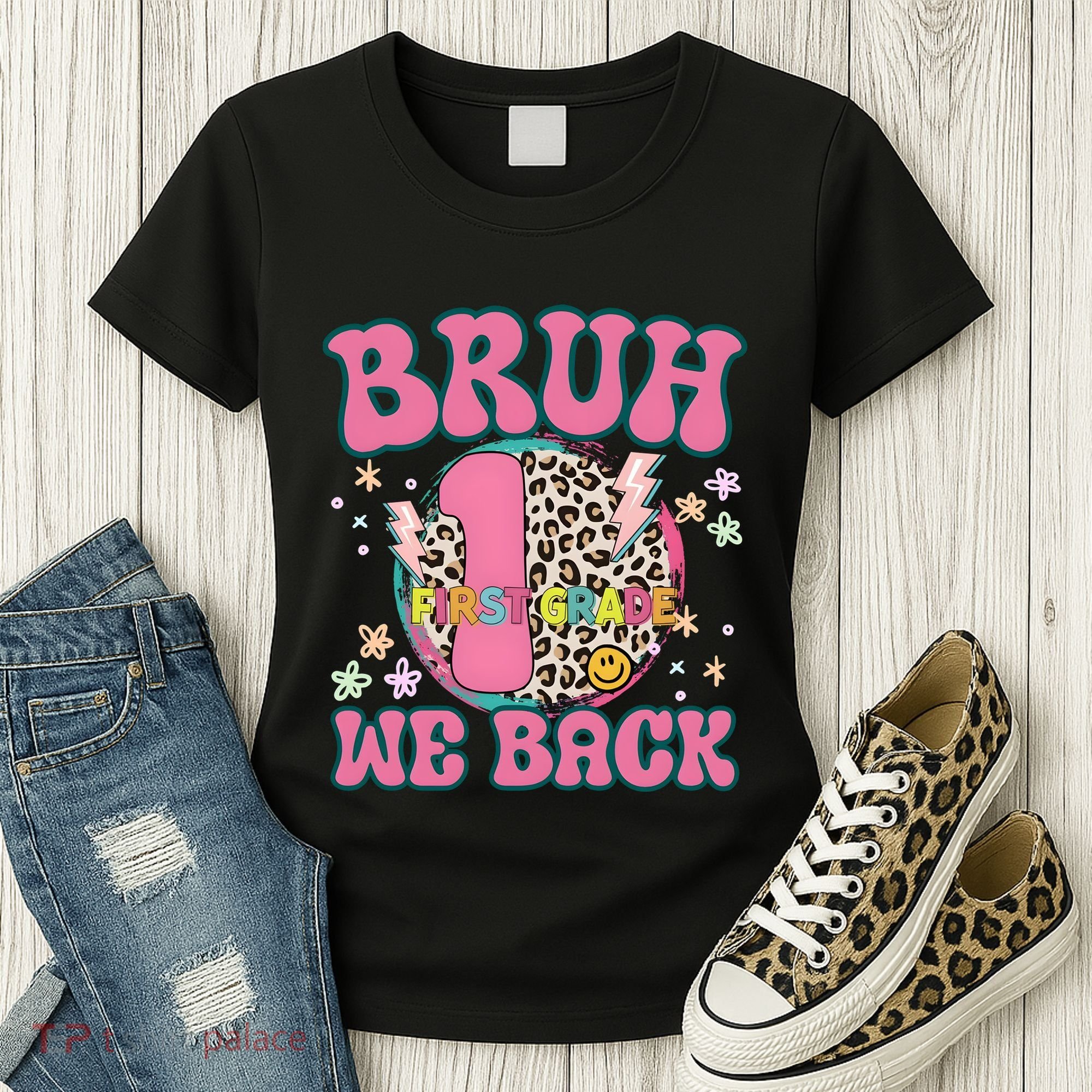 Bruh We Back First Grade Teacher Women's T-Shirt