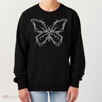 Barbed Wire Butterfly Women's Sweatshirt thumb 0