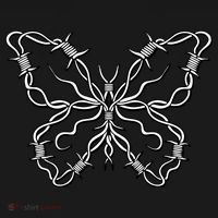 Barbed Wire Butterfly Apron thumb 3