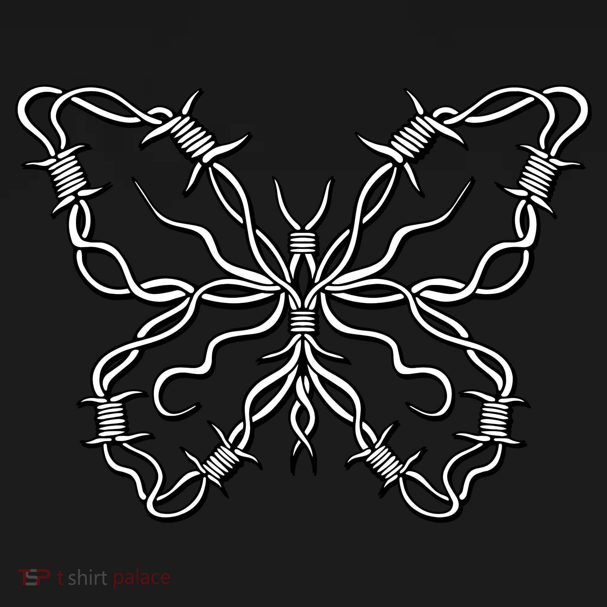 Barbed Wire Butterfly Polo