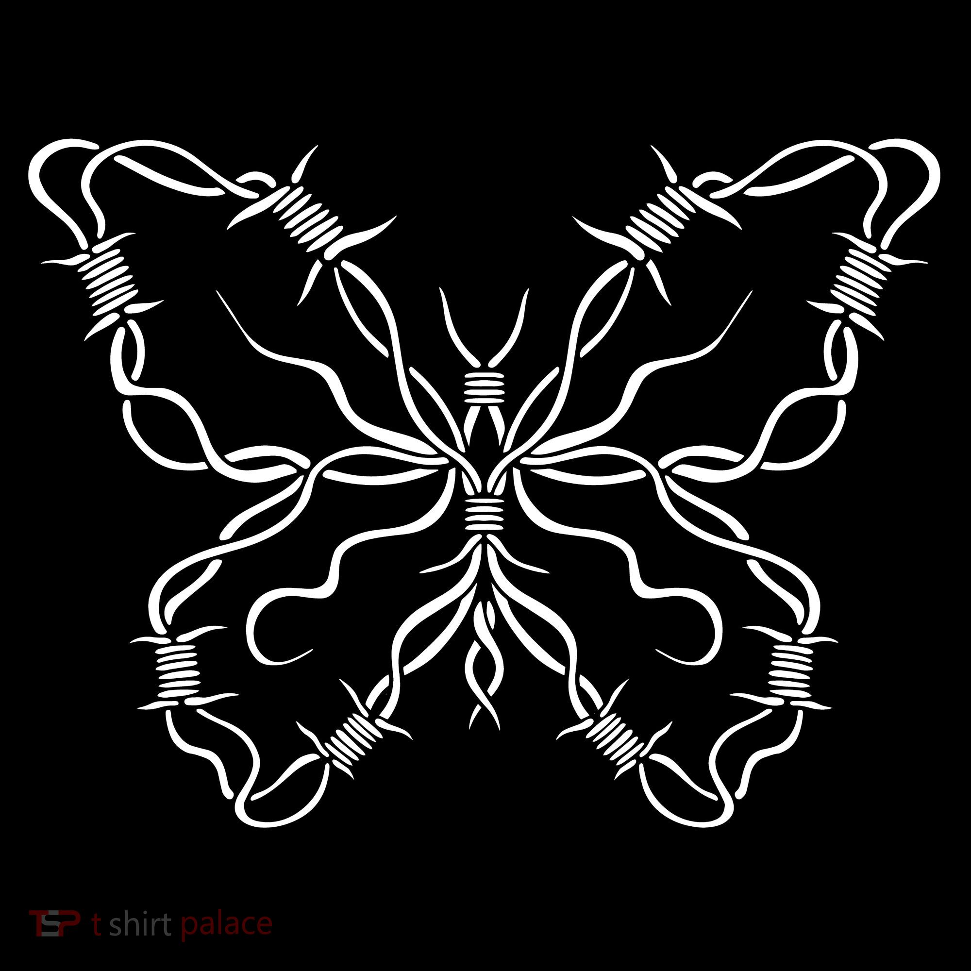 Barbed Wire Butterfly Women's Hoodie
