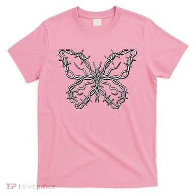 Barbed Wire Butterfly T-Shirt