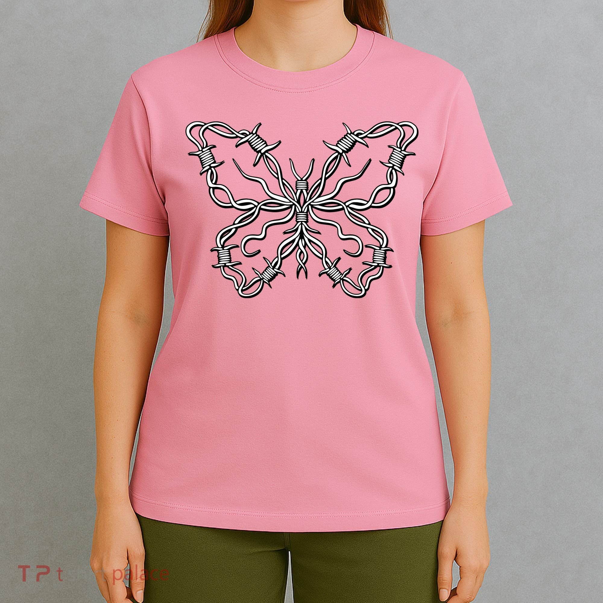 Barbed Wire Butterfly T-Shirt