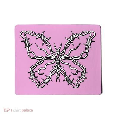 Barbed Wire Butterfly Mousepad