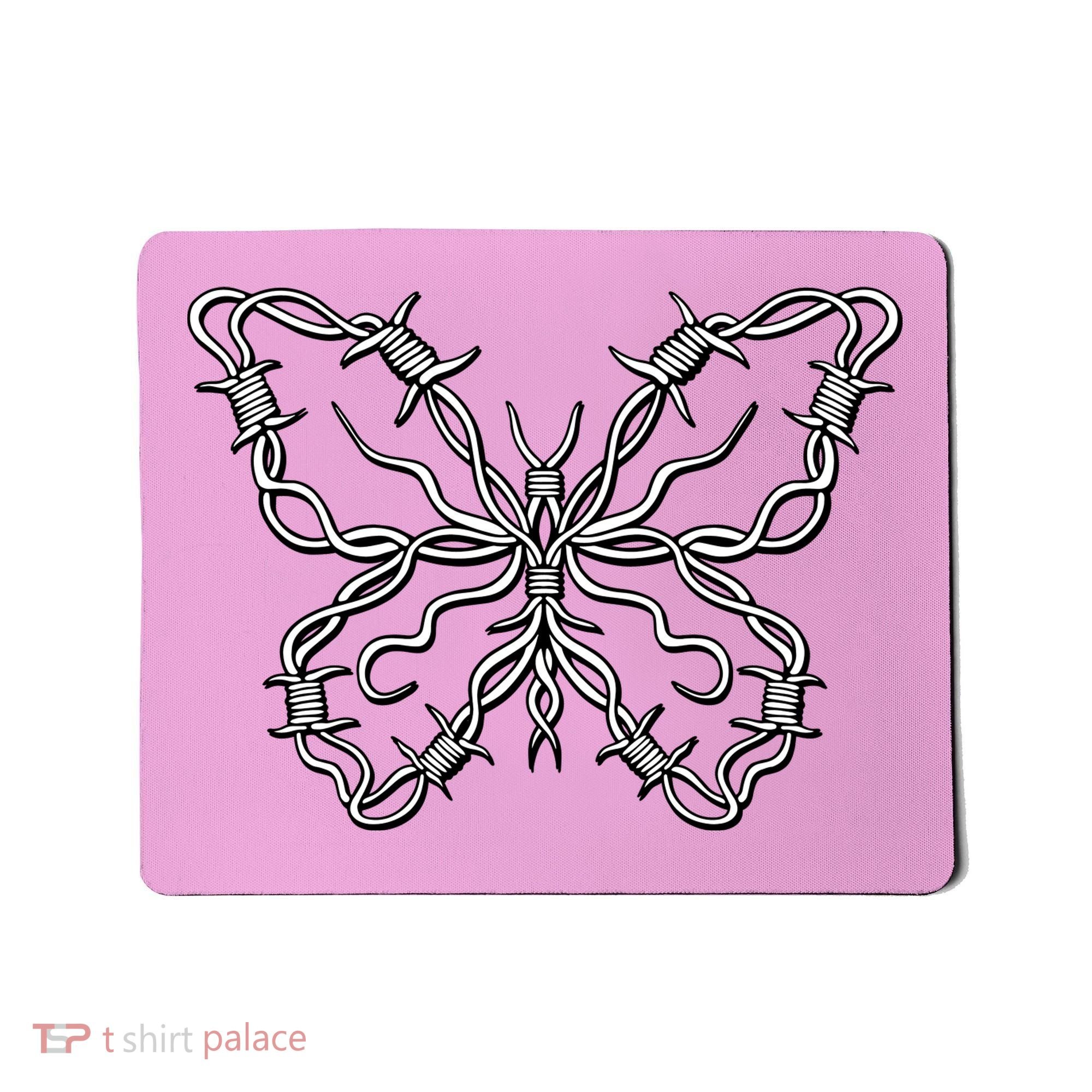 Barbed Wire Butterfly Mousepad