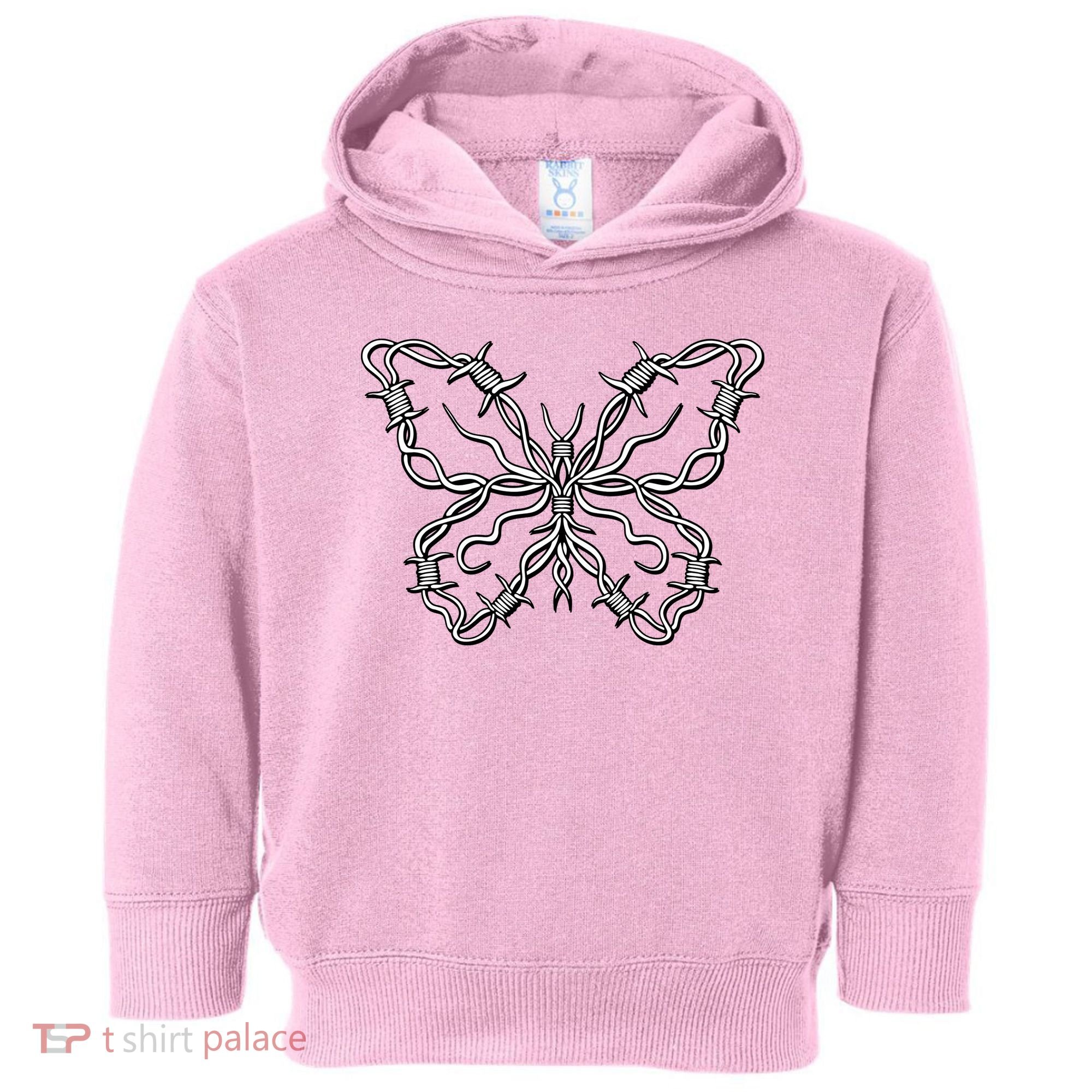 Barbed Wire Butterfly Toddler Hoodie