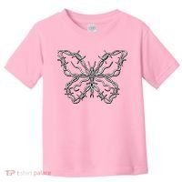 Barbed Wire Butterfly Toddler T-Shirt thumb 0