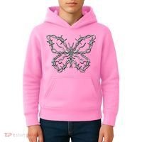 Barbed Wire Butterfly Kids Hoodie thumb 4