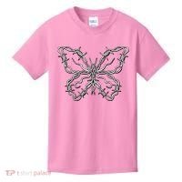 Barbed Wire Butterfly Kids T-Shirt thumb 0