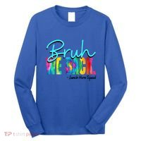 Bruh We Back Happy First Day Of School Lunch Hero Squad Funny Gift Long Sleeve Shirt thumb 0