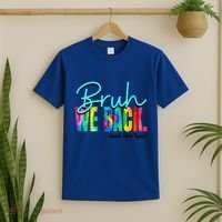 Bruh We Back Happy First Day Of School Lunch Hero Squad Funny Gift T-Shirt thumb 2
