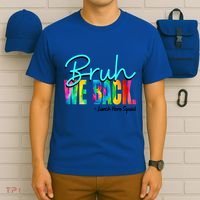 Bruh We Back Happy First Day Of School Lunch Hero Squad Funny Gift T-Shirt thumb 6