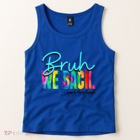 Bruh We Back Happy First Day Of School Lunch Hero Squad Funny Gift Tank Top thumb 2