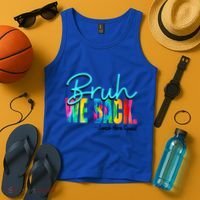 Bruh We Back Happy First Day Of School Lunch Hero Squad Funny Gift Tank Top thumb 4