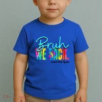Bruh We Back Happy First Day Of School Lunch Hero Squad Funny Gift Toddler T-Shirt thumb 2