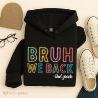 Bruh We Back 2nd Grade Back To School 2024 Hoodie thumb 4