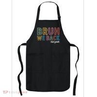 Bruh We Back 2nd Grade Back To School 2024 Apron thumb 0