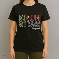 Bruh We Back 2nd Grade Back To School 2024 T-Shirt thumb 4