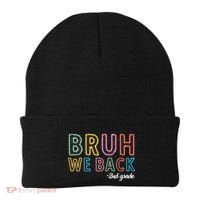 Bruh We Back 2nd Grade Back To School 2024 Beanie thumb 0