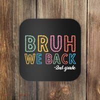 Bruh We Back 2nd Grade Back To School 2024 Coaster thumb 0