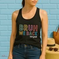 Bruh We Back 2nd Grade Back To School 2024 Women's Tank Top thumb 2