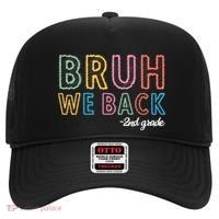 Bruh We Back 2nd Grade Back To School 2024 Hat thumb 0