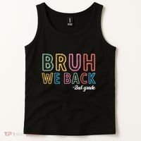 Bruh We Back 2nd Grade Back To School 2024 Tank Top thumb 2