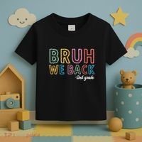 Bruh We Back 2nd Grade Back To School 2024 Toddler T-Shirt thumb 3