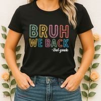 Bruh We Back 2nd Grade Back To School 2024 Women's T-Shirt thumb 2
