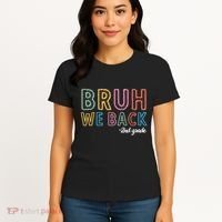 Bruh We Back 2nd Grade Back To School 2024 Women's T-Shirt thumb 4