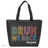 Bruh We Back 2nd Grade Back To School 2024 Tote Bag thumb 0
